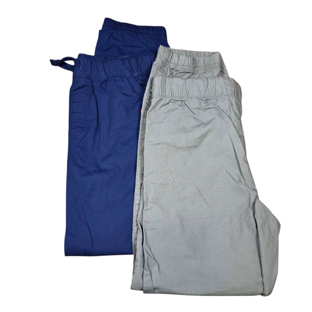 Wonder Nation Boys Joggers 2 Pack Navy Blue Grey Size 10 NEW